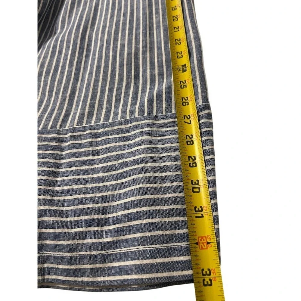 beachlunchlounge Collection Blue White Striped Wide Leg Jumpsuit Women's‎ XS